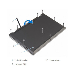 Dell Inspiron 13-7353 Замена базовой крышки