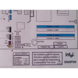 Как загрузить системную плату Intel D945PSN для настольных ПК в режиме обслуживания